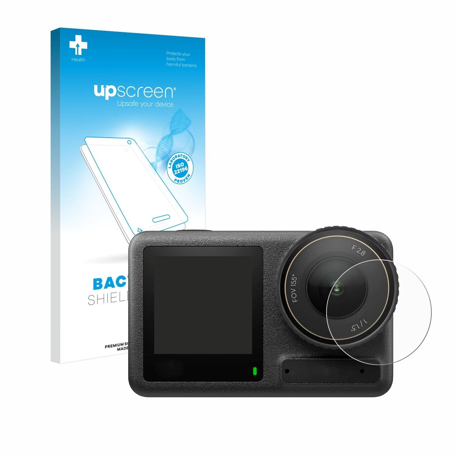 upscreen Bacteria Shield Schutzfolie für DJI Osmo Action 4 (Linse) -
