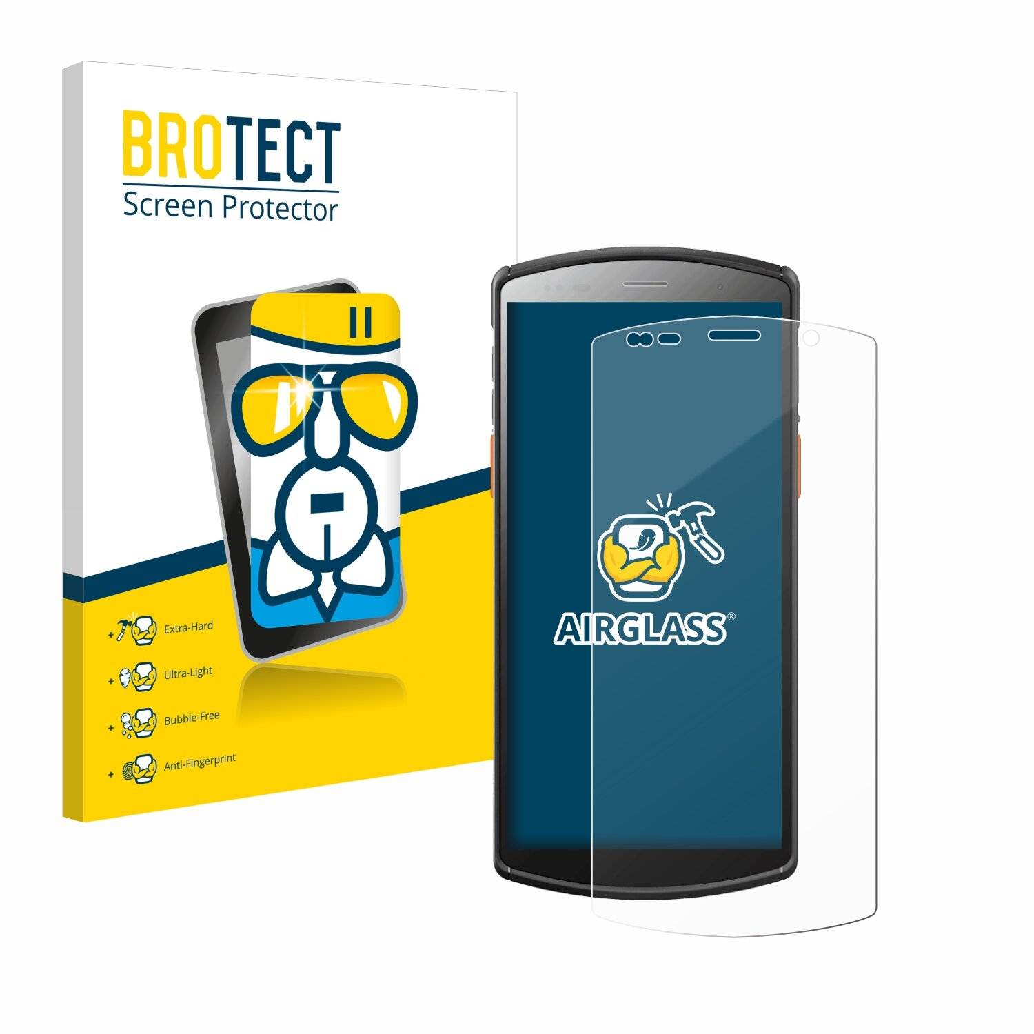 BROTECT AirGlass Glas Panzer-Folie für Urovo DT50 5,7 -