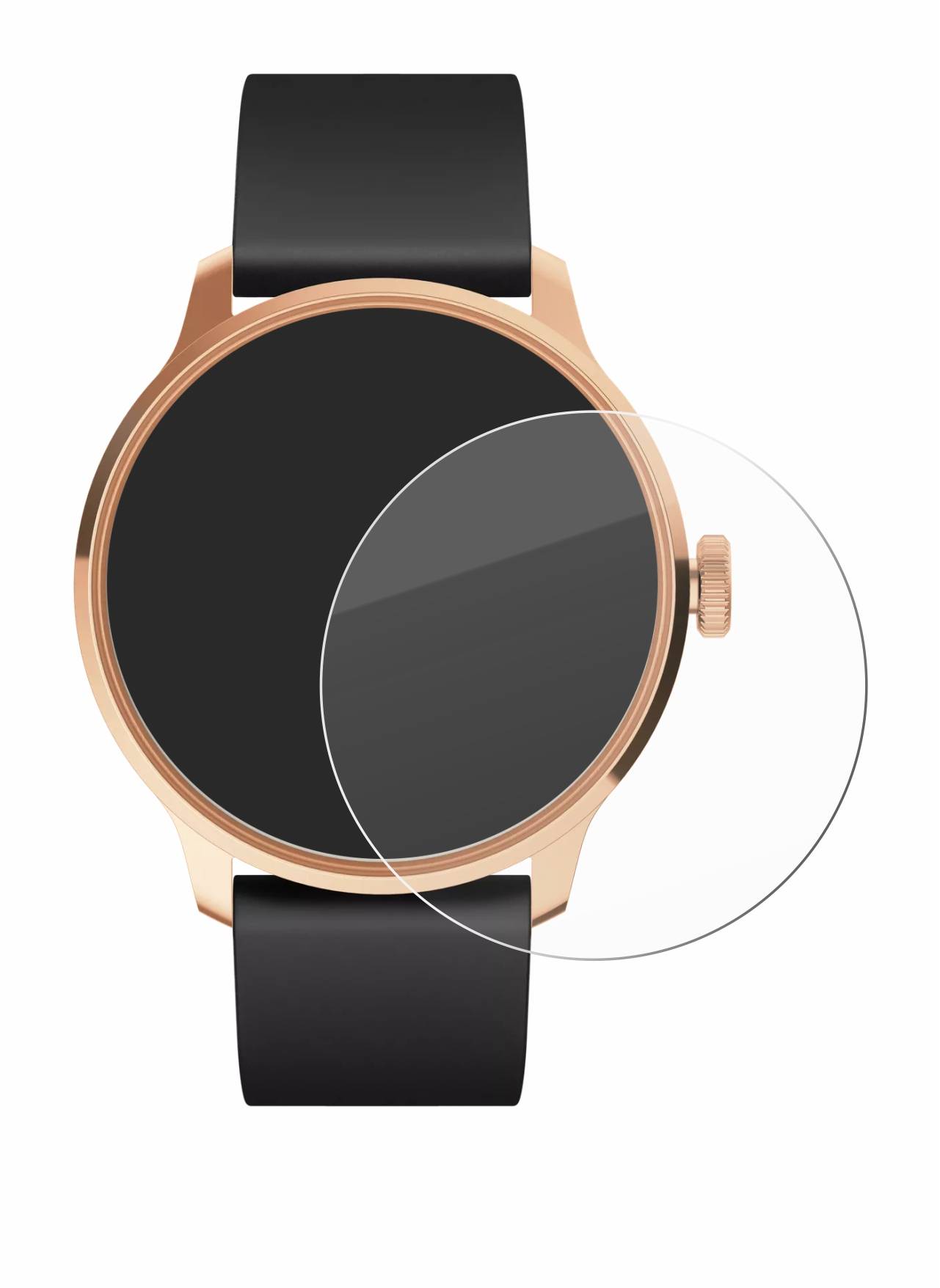 BROTECT AirGlass Glas Panzer-Folie für Withings ScanWatch Light - Schutzglas