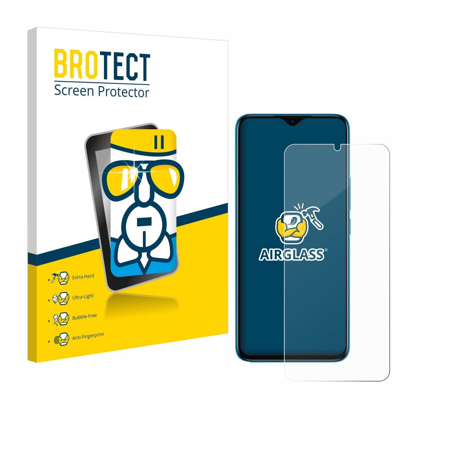 BROTECT AirGlass Glas Panzer-Folie für Infinix Smart 6 HD -