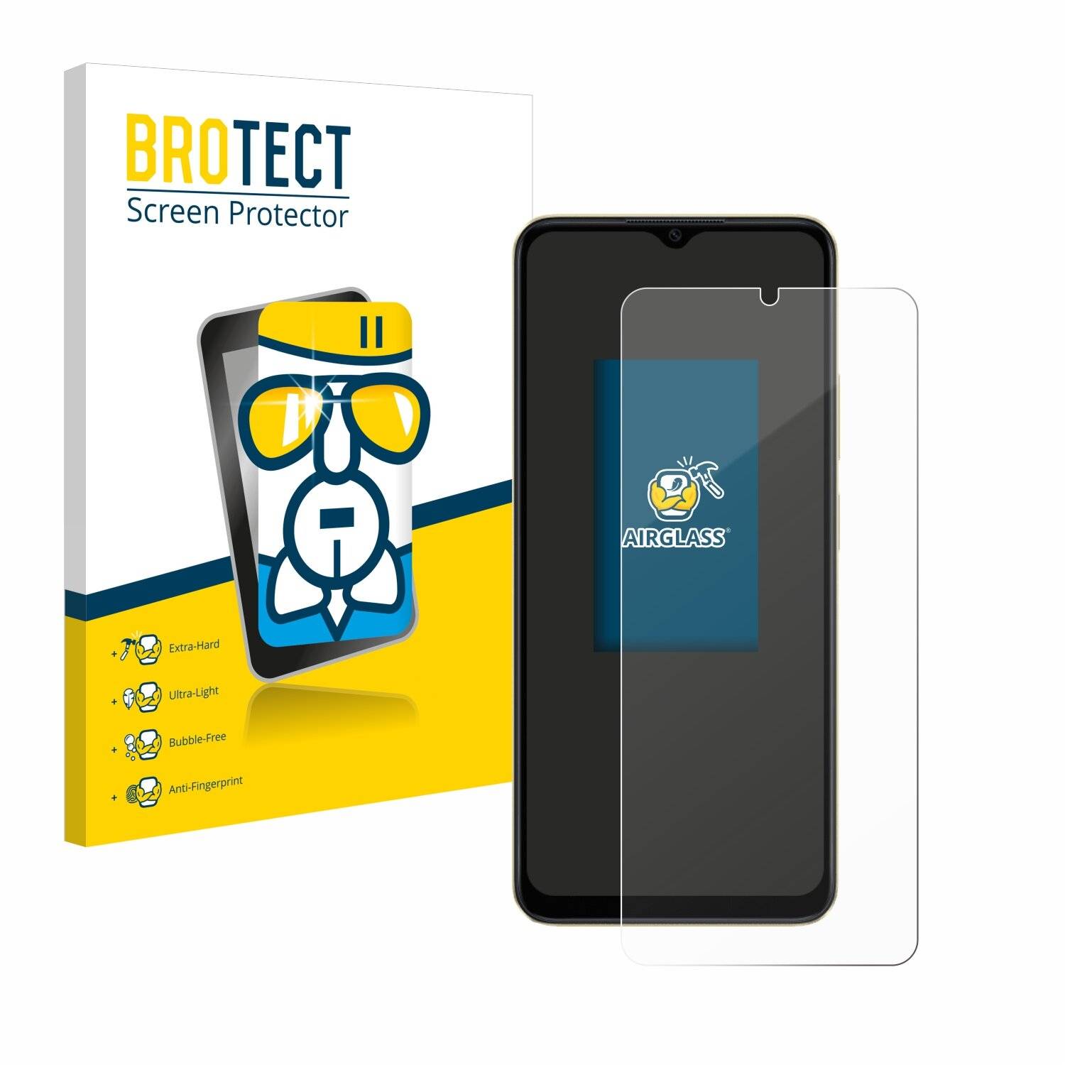 BROTECT AirGlass Glas Panzer-Folie für Oppo A38 -