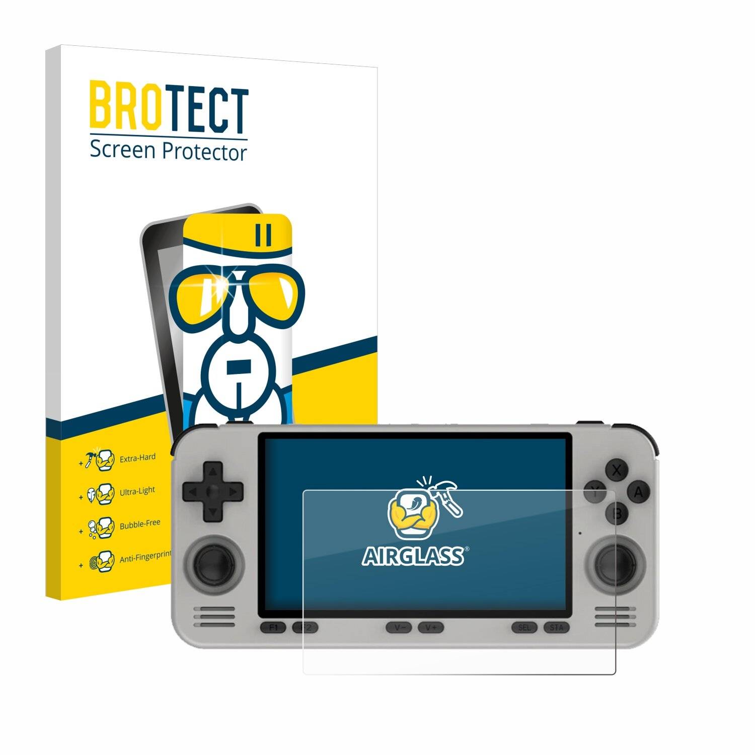 BROTECT AirGlass Glas Panzer-Folie für Powkiddy RGB10 MAX3 Pro -