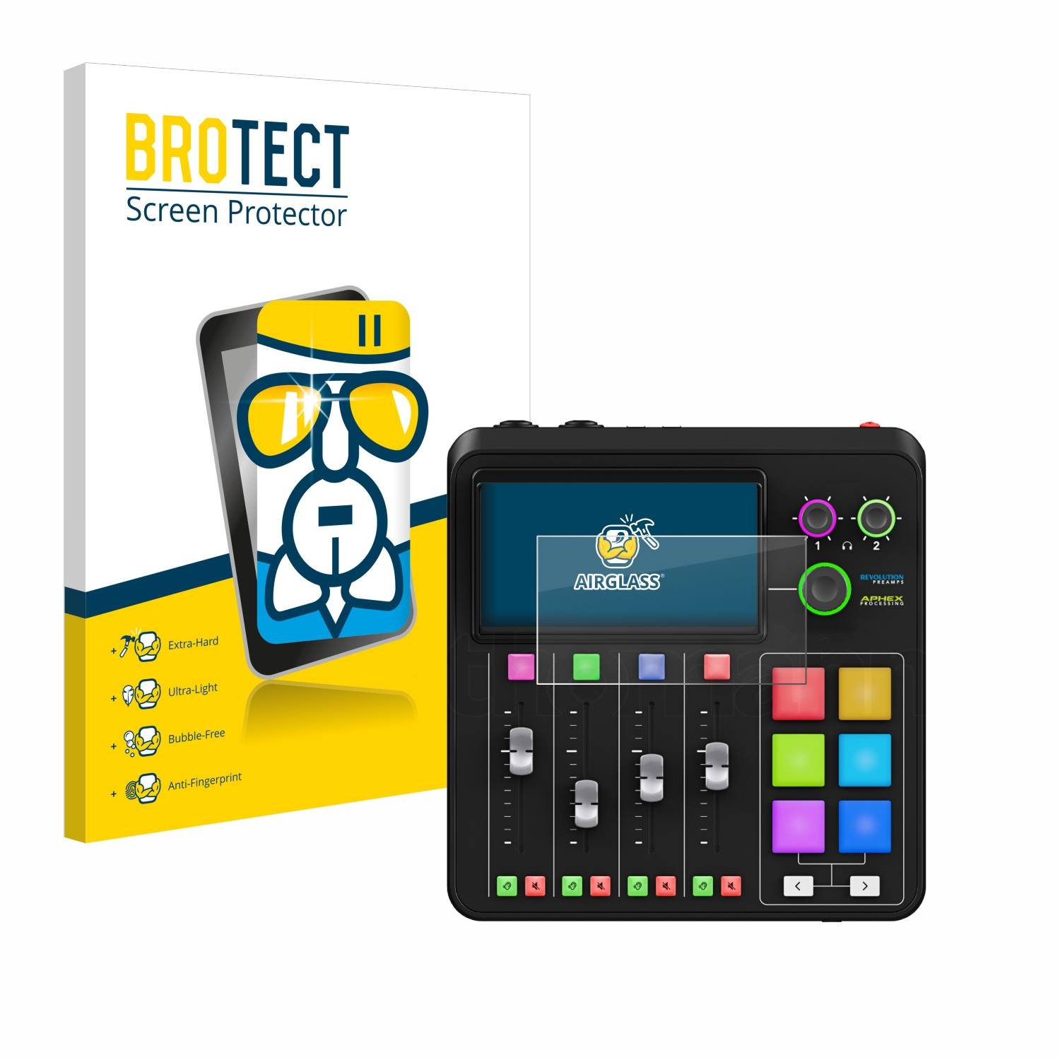 BROTECT AirGlass Glas Panzer-Folie für Rode Rodecaster Duo - Schutzglas