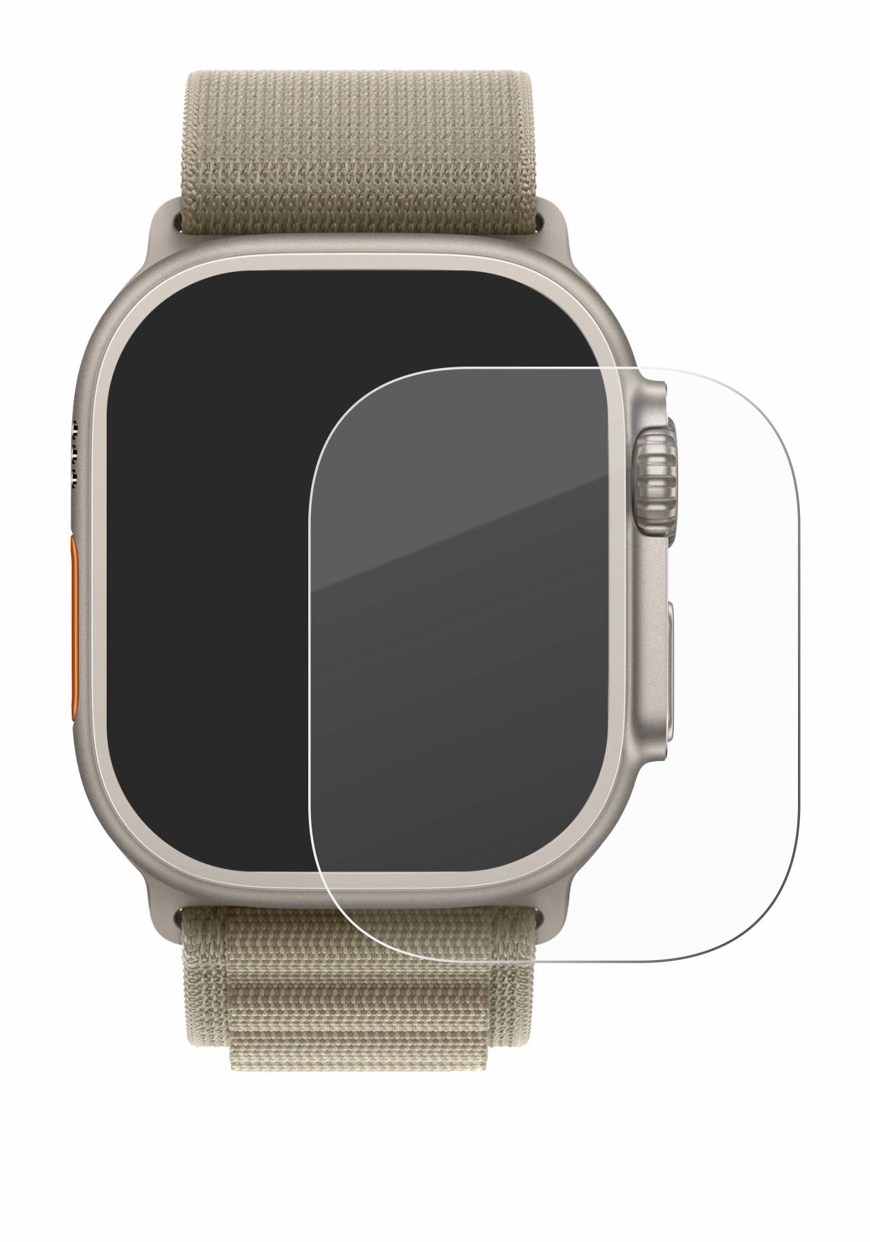 BROTECT AirGlass Glas Panzer-Folie für Apple Watch Ultra 2 (49 mm) - Schutzglas