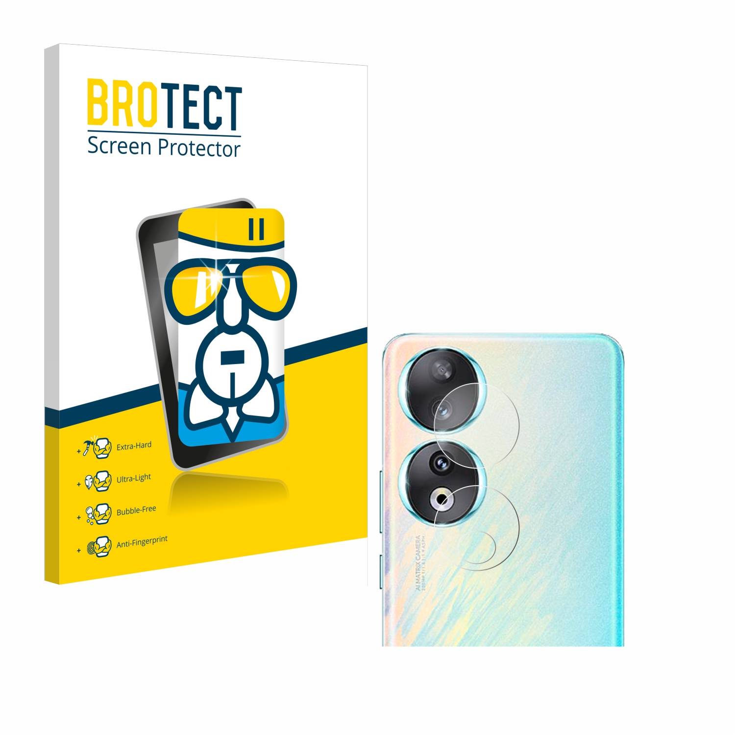 BROTECT AirGlass Glas Panzer-Folie für Honor 90 (NUR Kameraschutz) - Schutzglas