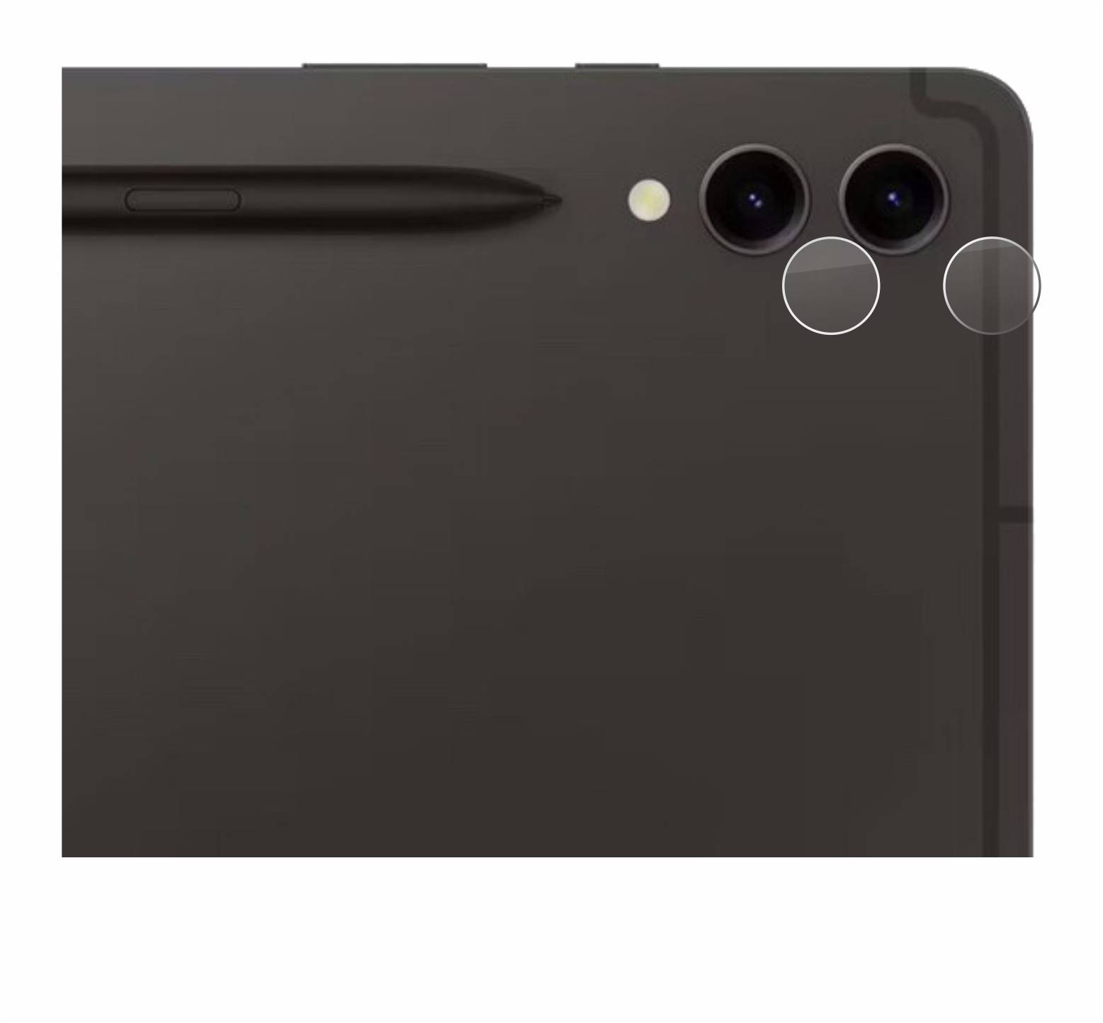 BROTECT AirGlass Glas Panzer-Folie für Samsung Galaxy Tab S9 Plus WiFi (NUR Kameraschutz) - Schutzglas