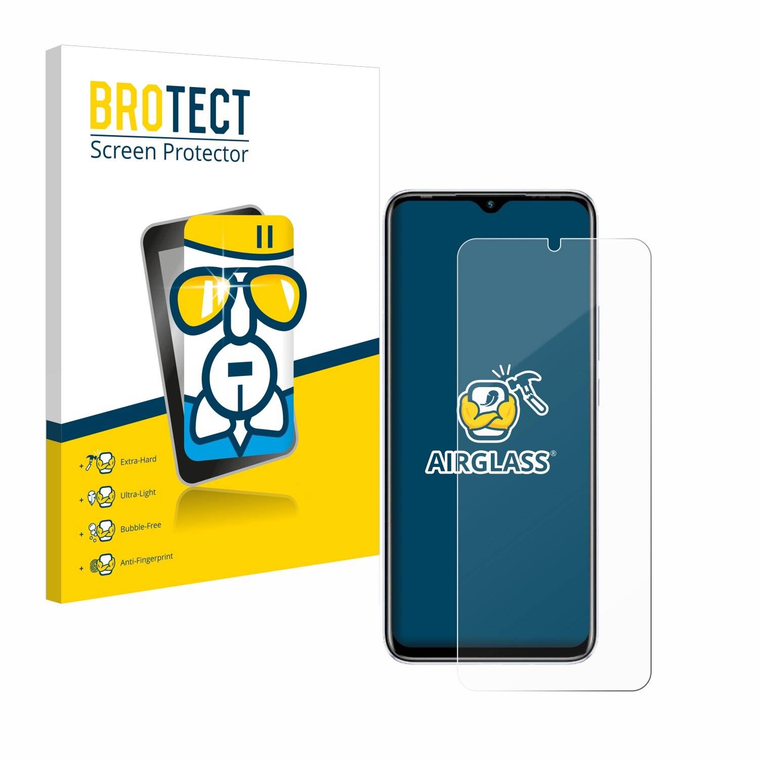 BROTECT AirGlass Glas Panzer-Folie für Infinix Hot 10 Play -