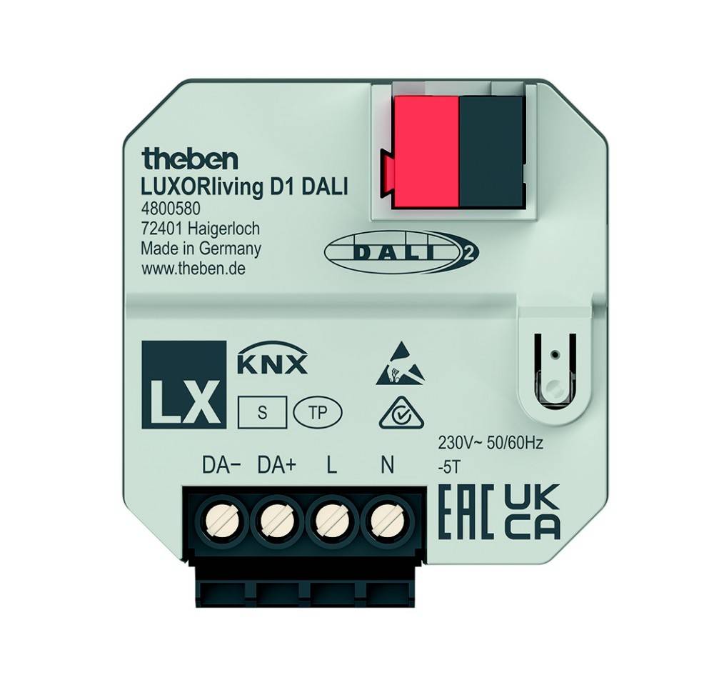 Theben UP 1-fach DALI-Aktor LUXORliving D1 DALI