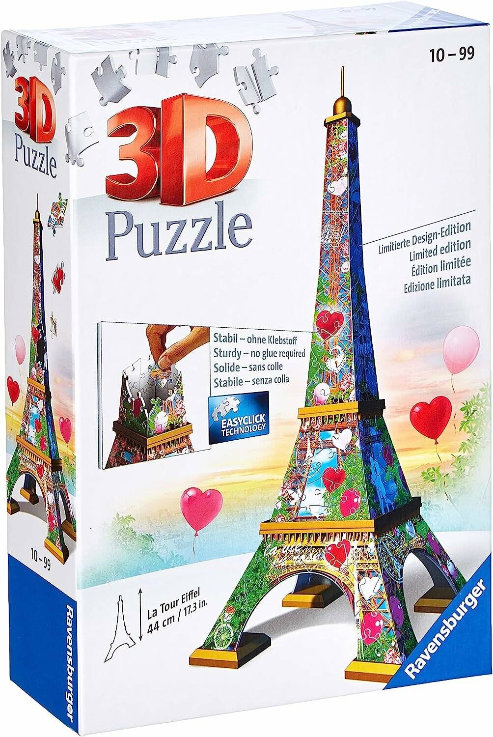 RAVENSBURGER Eiffelturm 3D Puzzle (Love Edition) 216 Teile