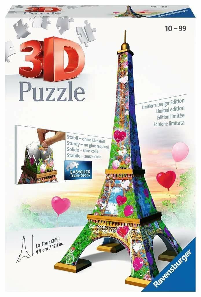 RAVENSBURGER Eiffelturm 3D Puzzle (Love Edition) 216 Teile