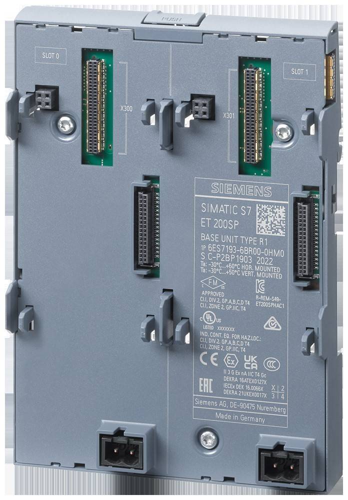 Siemens SIMATIC S7-1200 industrielles Steuermodul mit sichtbaren Anschlüssen und gedruckten Spezifikationen auf einem Metallgehäuse.