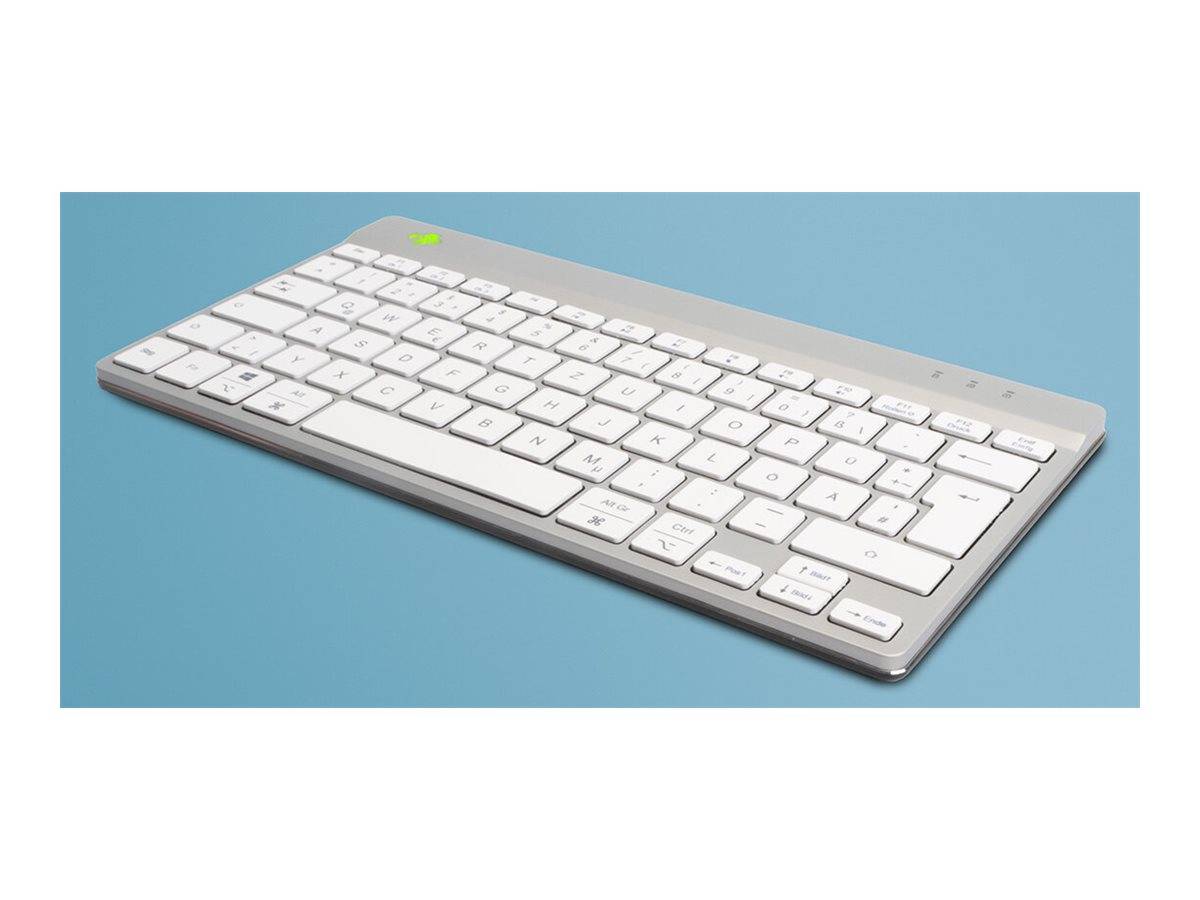 R-Go Tastatur Compact Break DE-Layout verkabelt weiß