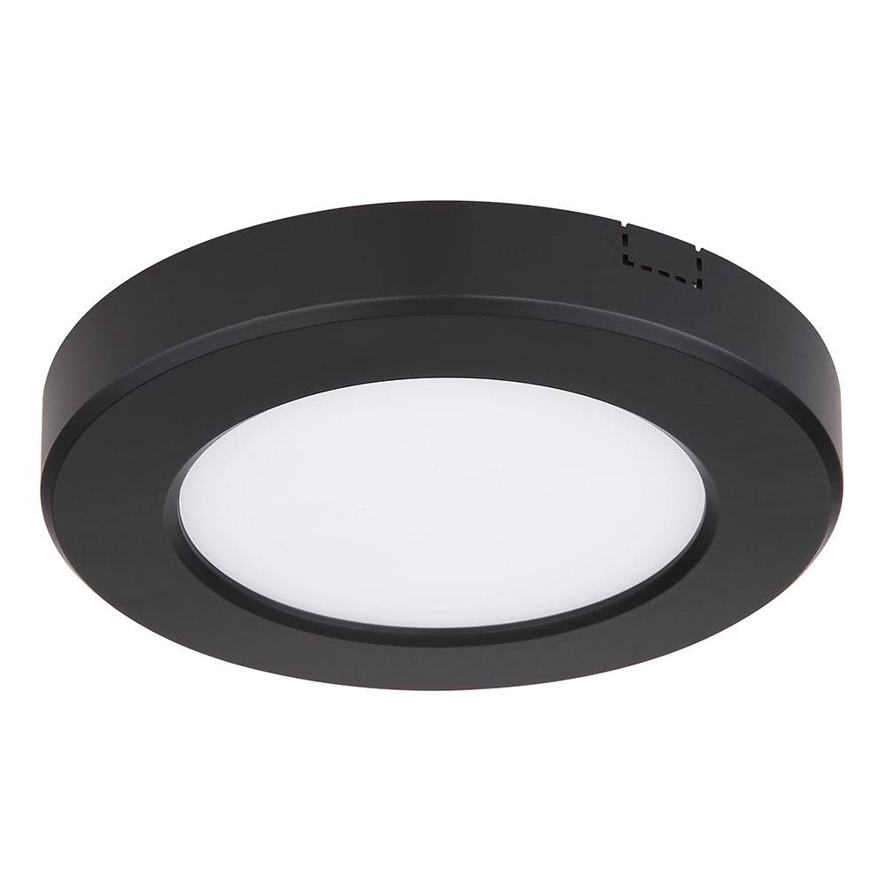 LED Deckenlampe Deckenleuchte Wohnzimmerlampe Flurlampe mit CCT-Schaltun, schwarz weiß, 6W 400lm warmweiß-kaltweiß, D 12,6 cm