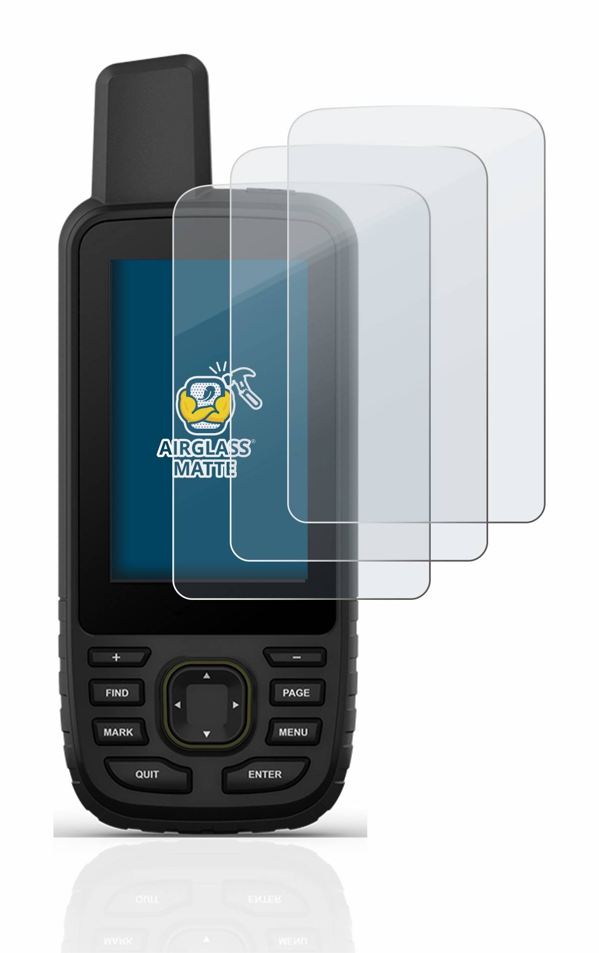 3x BROTECT AirGlass Matt Glas Panzer Folie für Garmin GPSMAP 67