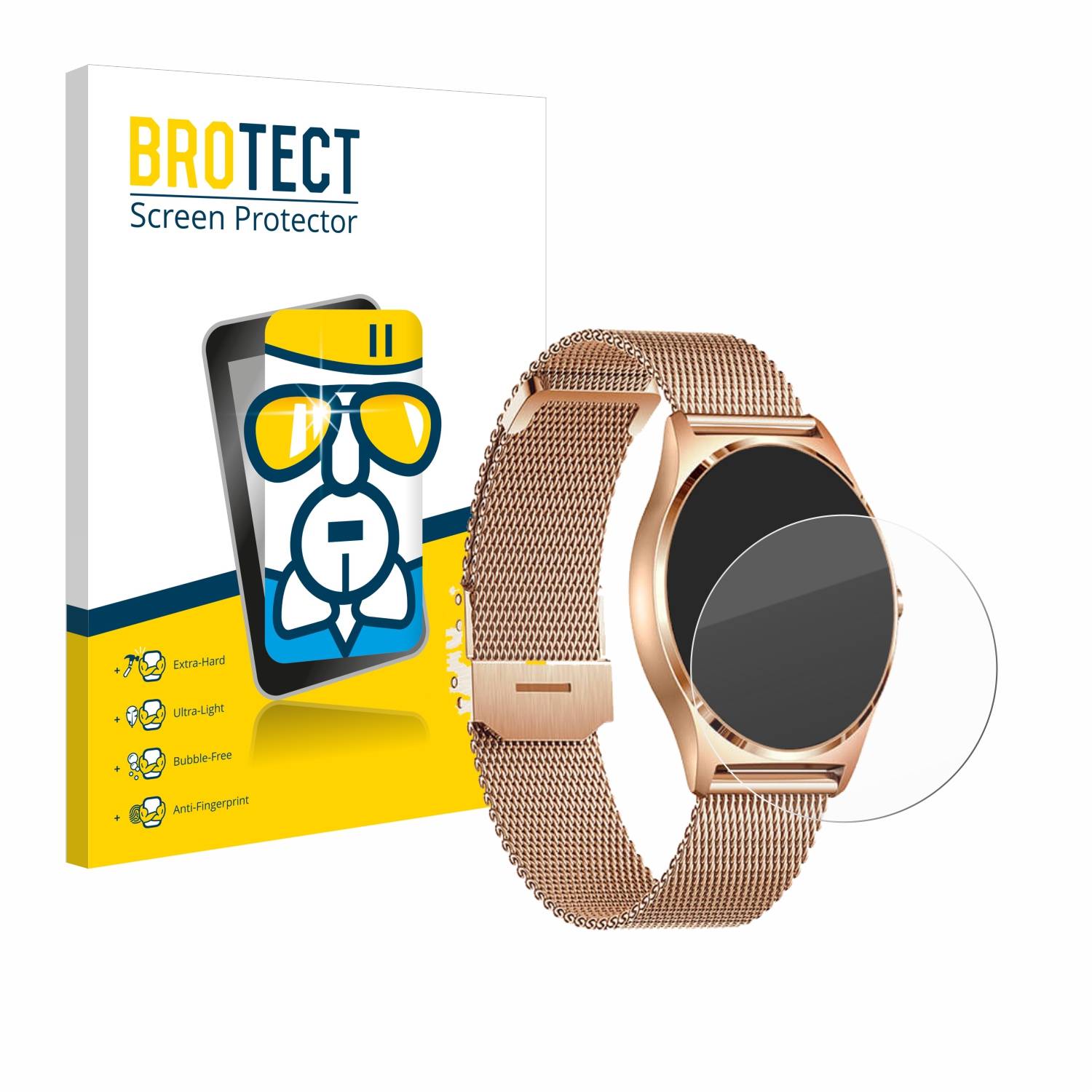 BROTECT AirGlass Glas Panzer-Folie für Xcoast X-Watch Joli XC Pro - Schutzglas