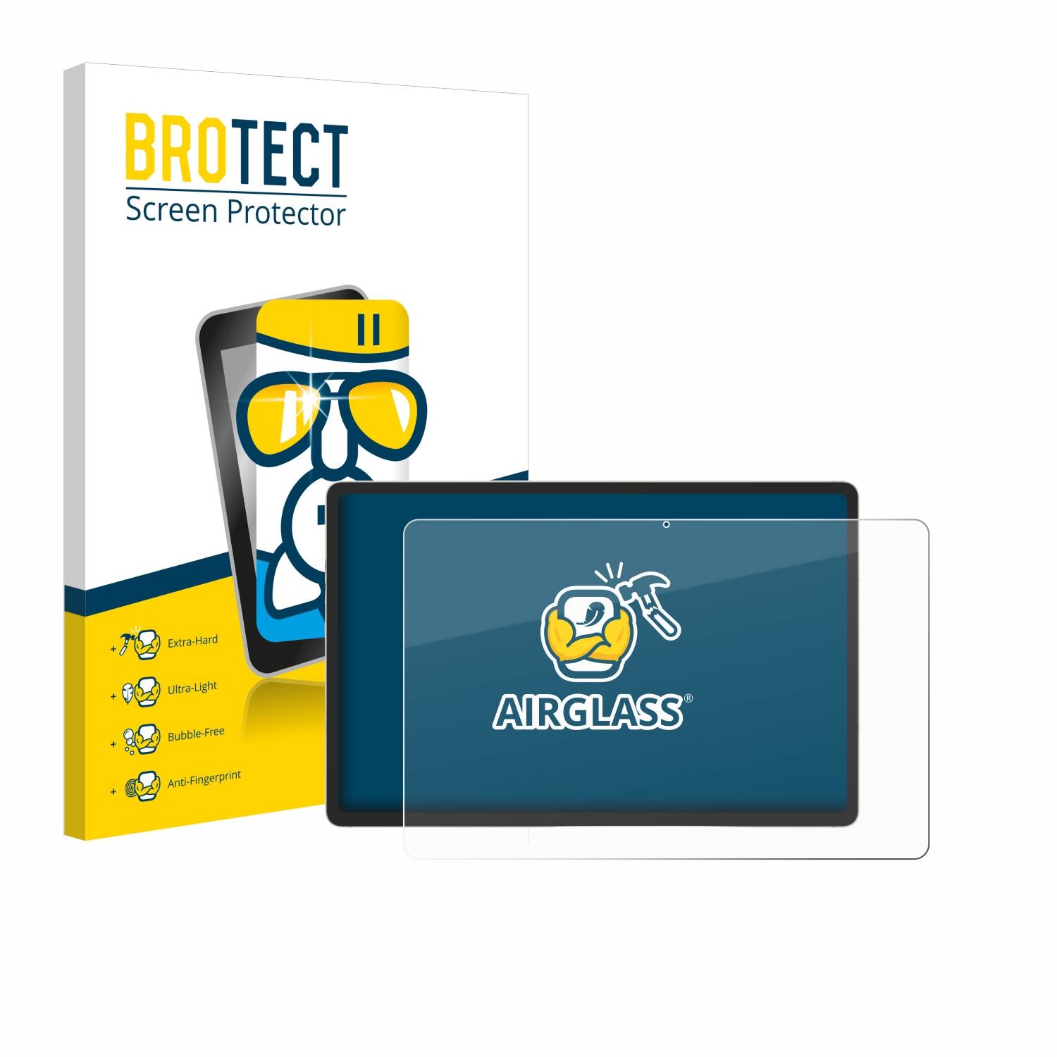 BROTECT AirGlass Glas Panzer-Folie für Samsung Galaxy Tab S9 Plus 5G - Schutzglas
