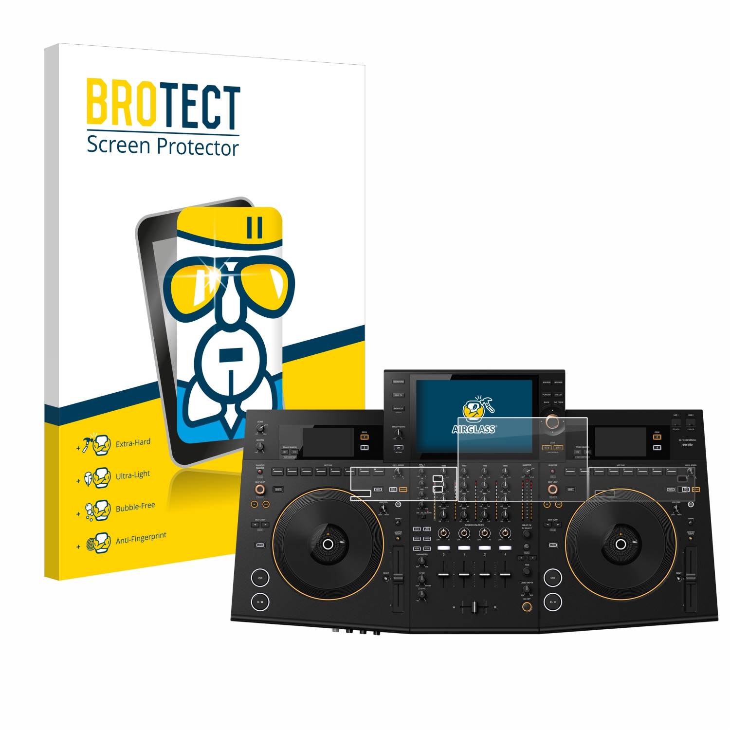 BROTECT AirGlass Glas Panzer-Folie für Pioneer OPUS-QUAD - Schutzglas