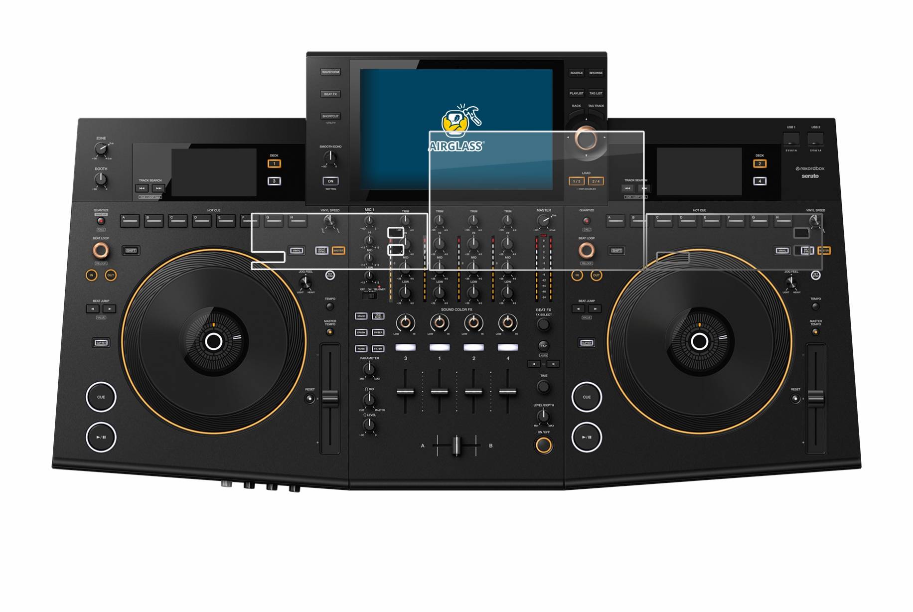 BROTECT AirGlass Glas Panzer-Folie für Pioneer OPUS-QUAD - Schutzglas