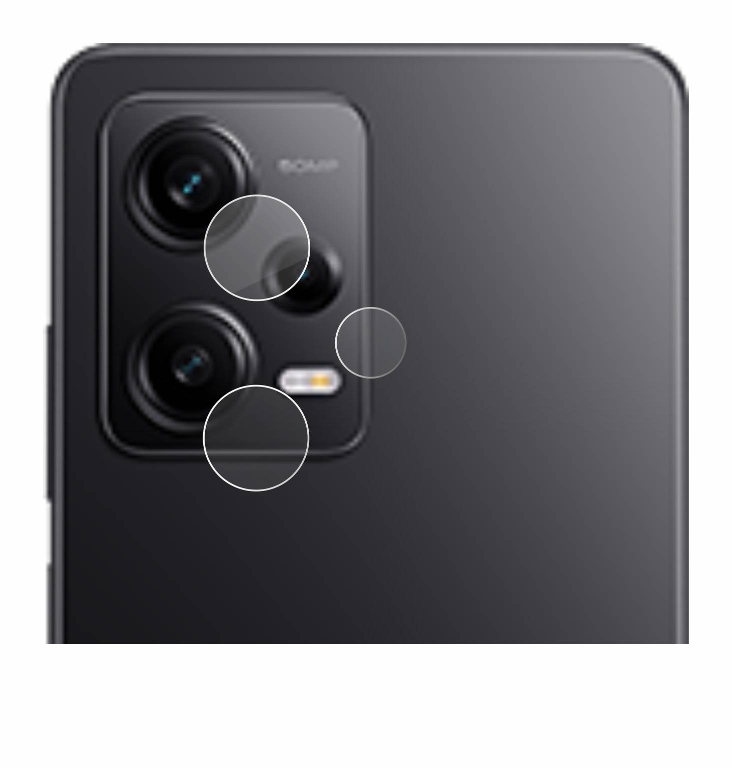 BROTECT AirGlass Glas Panzer-Folie für Xiaomi Redmi Note 12 Pro 5G (NUR Kameraschutz) - Schutzglas