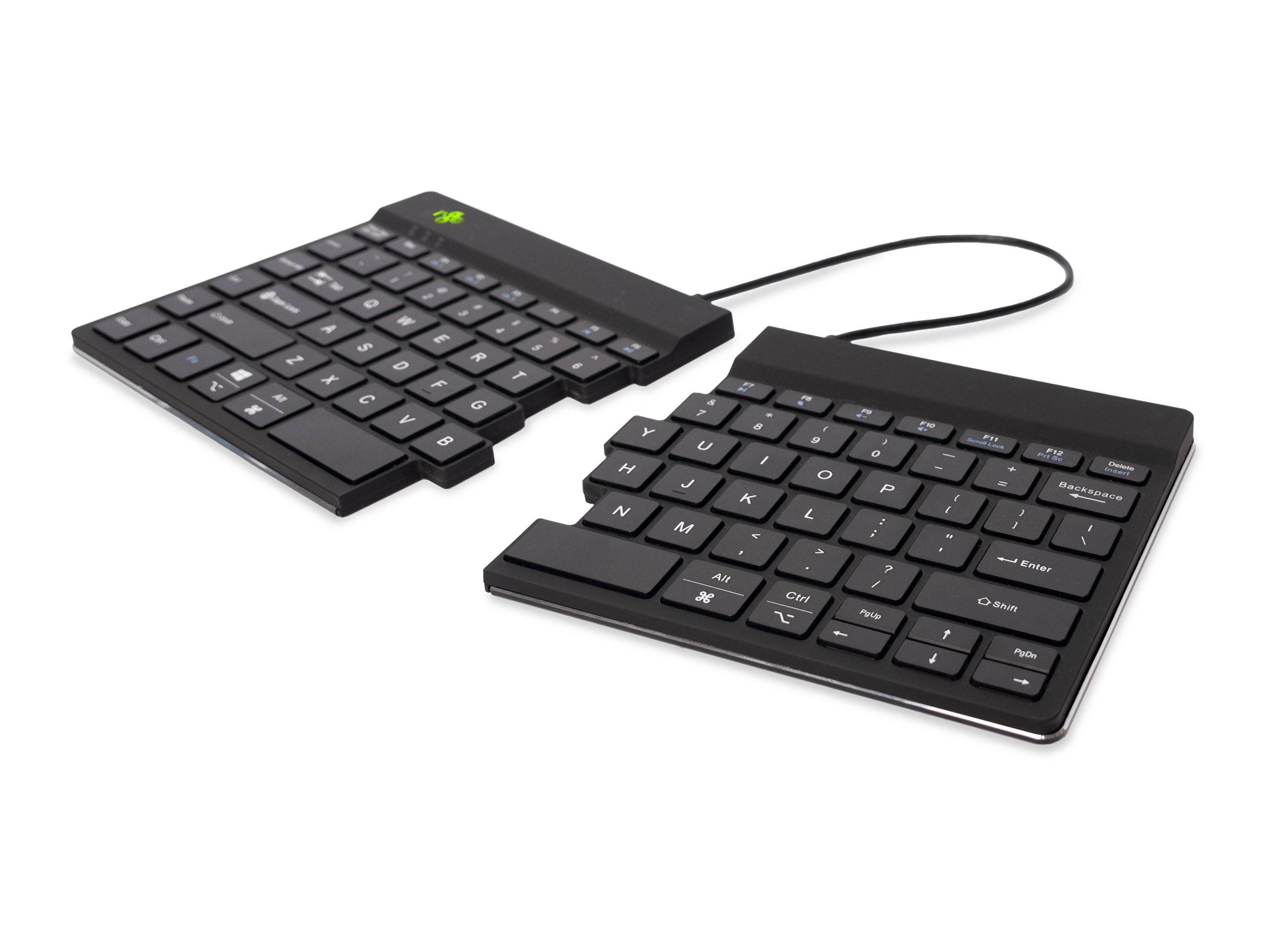 Tastatur Split Break US-Layout Bluetooth Schwarz