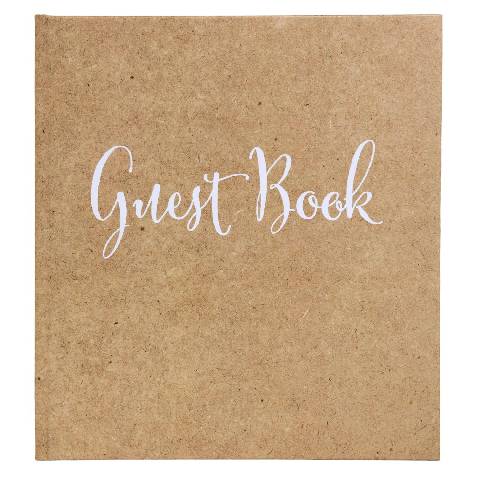 Exacompta Gästebuch 140S gold 21x19 Englisch kraft - Kraft braun - 47236Z