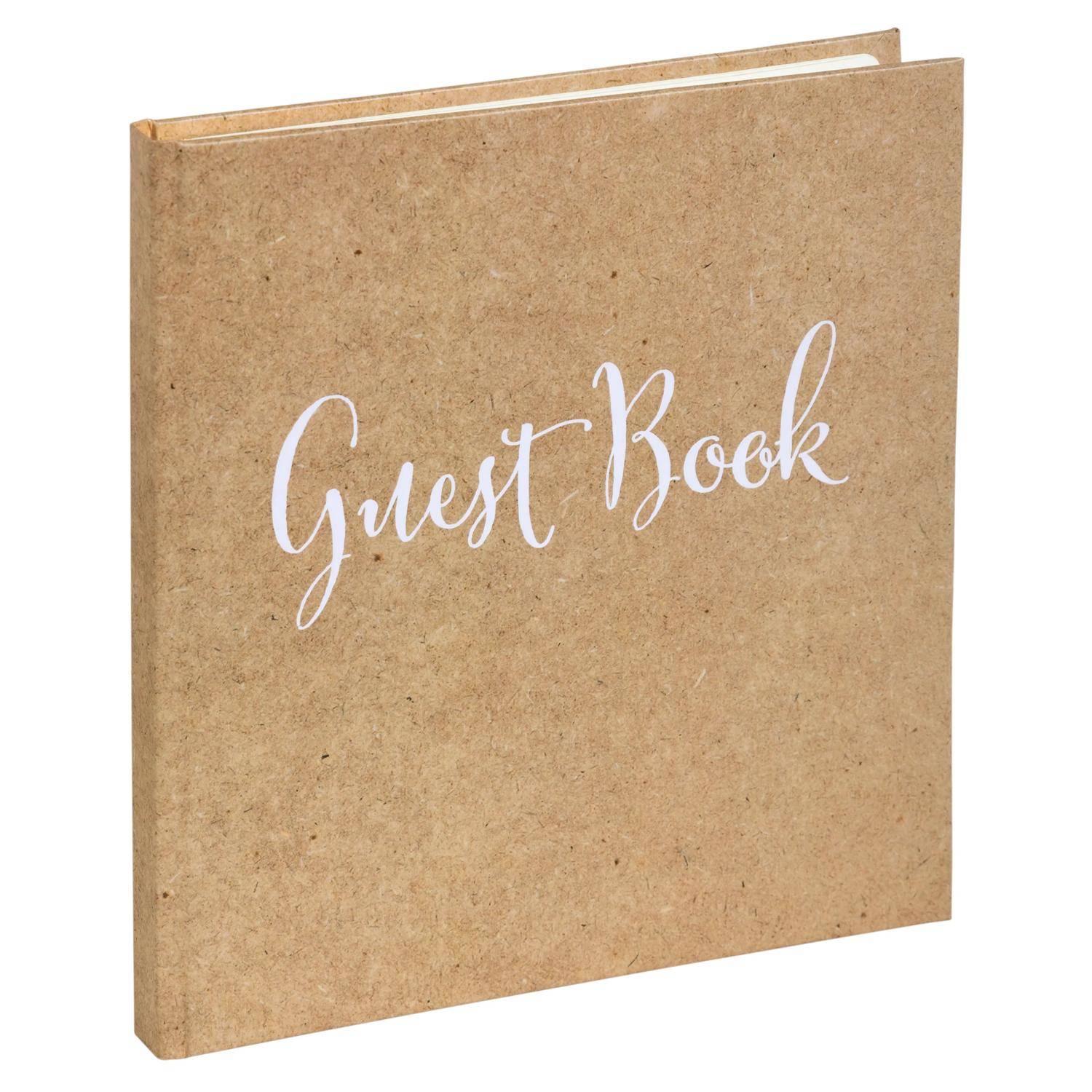 Exacompta Gästebuch 140S gold 21x19 Englisch kraft - Kraft braun - 47236Z