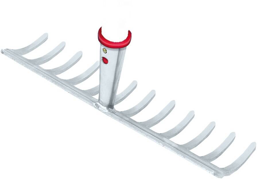 Gartenrechen 48029 Farbe verzinkt Breite 310 mm Zinken 12 für Stiel-Ø 28 mm