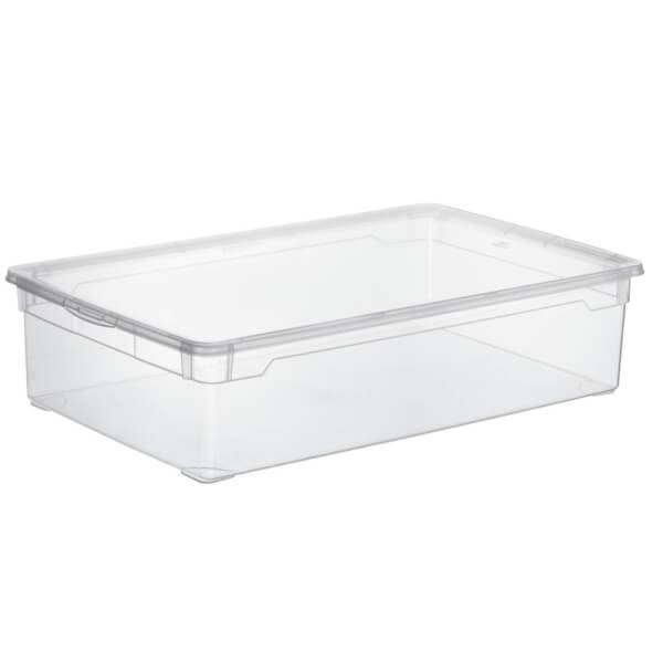 rothopro Clearbox Aufbewahrungsbox mit Deckel Fassungsvermögen: 30,0 l