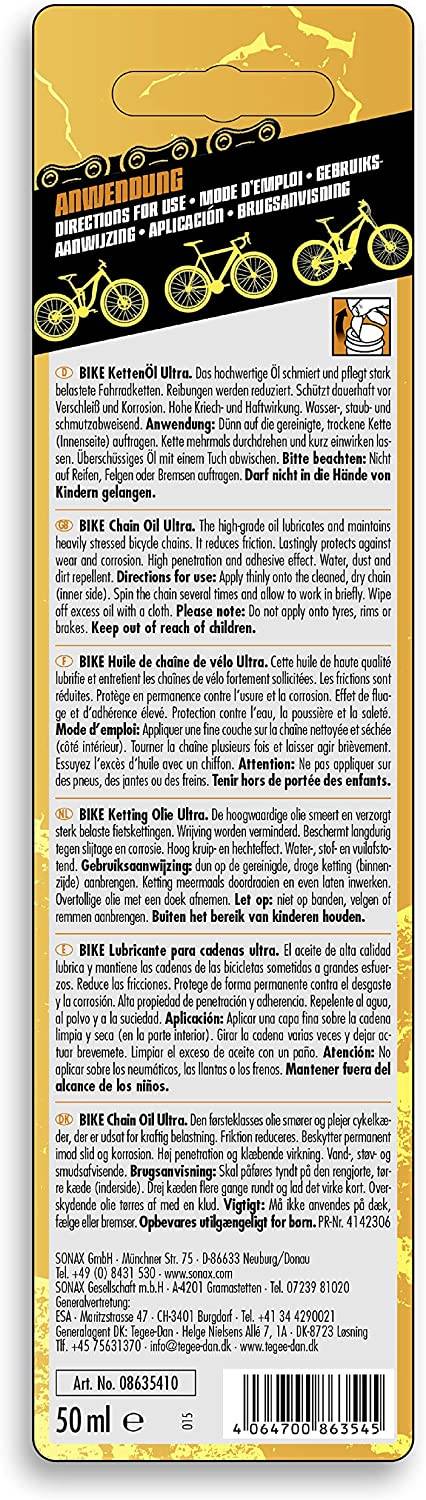 SONAX BIKE Silikon KettenPflegeÖl Ultra 50 ml