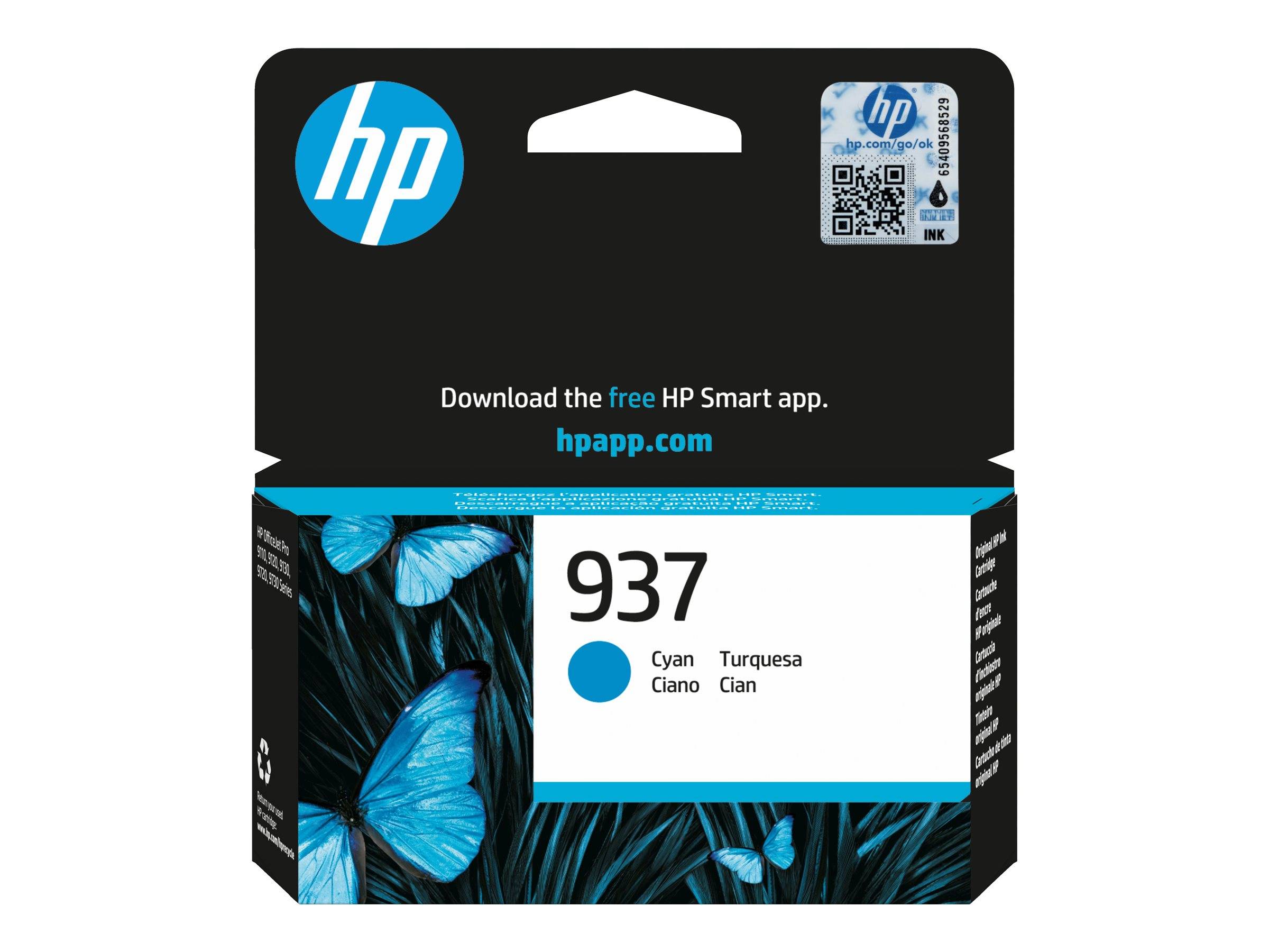 HP 937 - Cyan - original - Tintenpatrone - Tintenpatrone