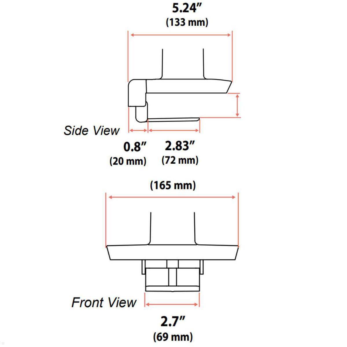 Ergotron Zubehör C-Tischklemme 25-35 mm (98-479-224), schwarz