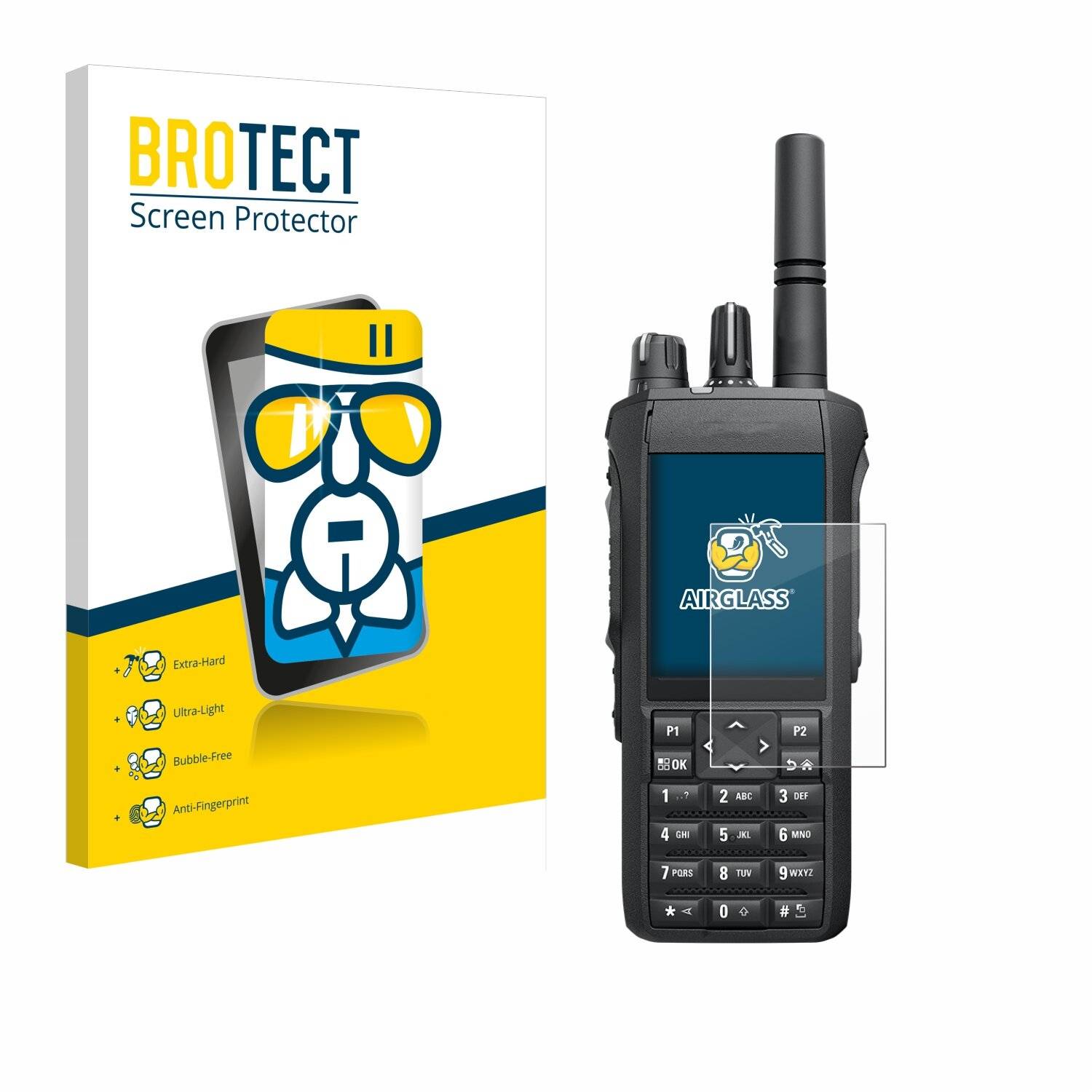 BROTECT AirGlass Glas Panzer-Folie für Motorola Mototrbo R7 -
