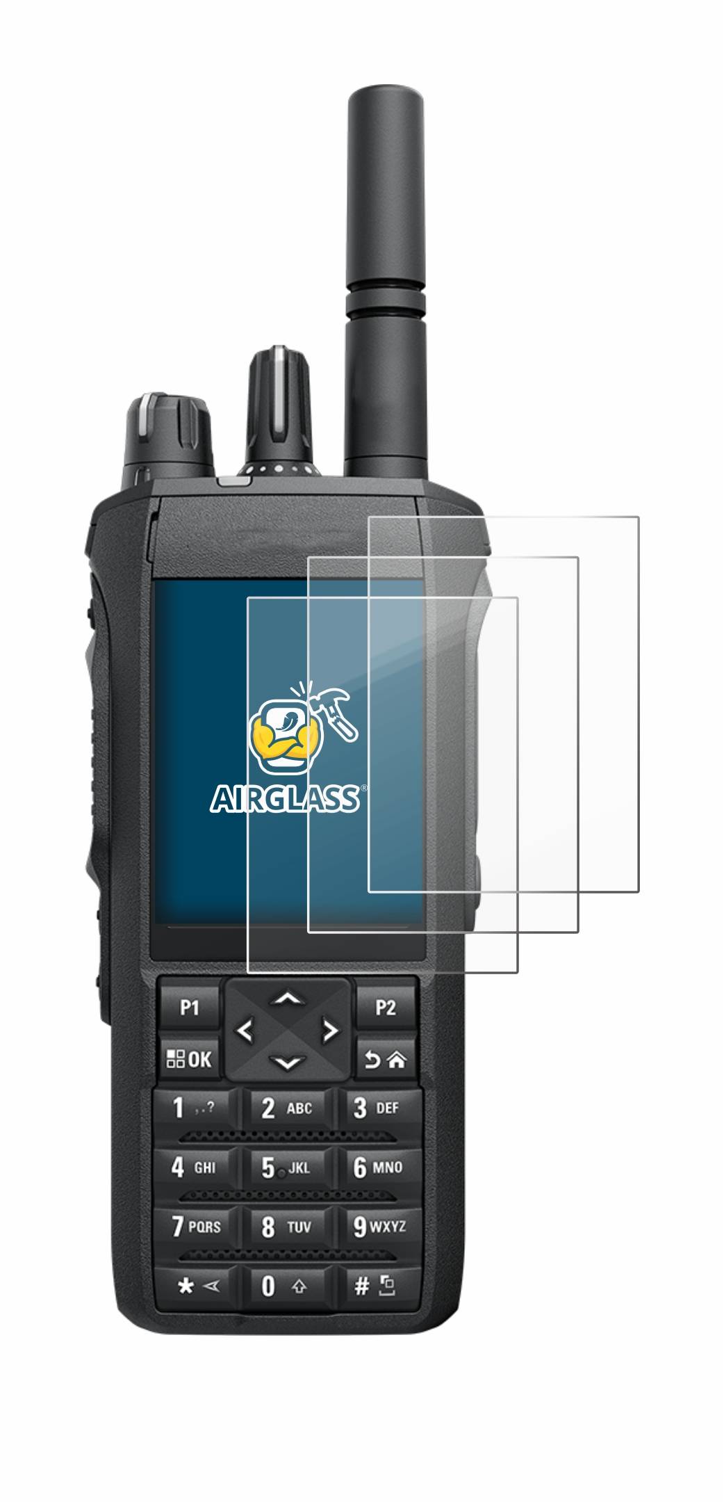 6x BROTECT AirGlass Glas Panzer-Folie für Motorola Mototrbo R7 - Schutzglas