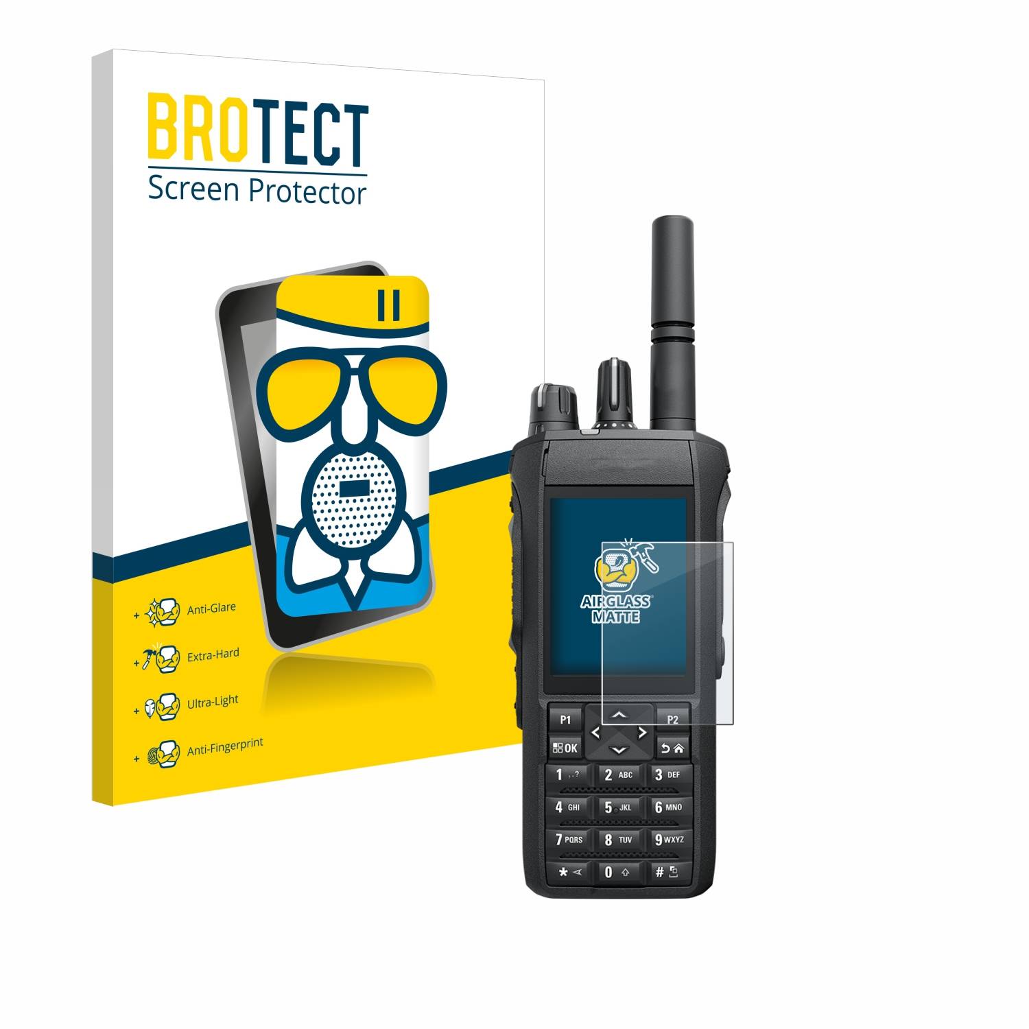BROTECT AirGlass Matt Glas Panzer Folie für Motorola Mototrbo R7