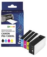 FREECOLOR - Patrone Canon PGI-1500XL Multipack BK/C/M/Y remanufactured - Wiederaufbereitet - Kompatibel