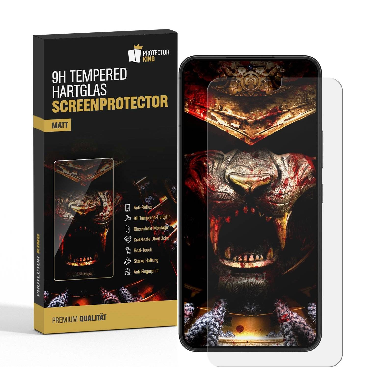 6x Entspiegelt 9H Panzerglas für Samsung Galaxy S21 Displayschutz Schutzglas MATT ANTI-REFLEX ENTSPIEGELT Panzerfolie Schutzfolie Displayglas