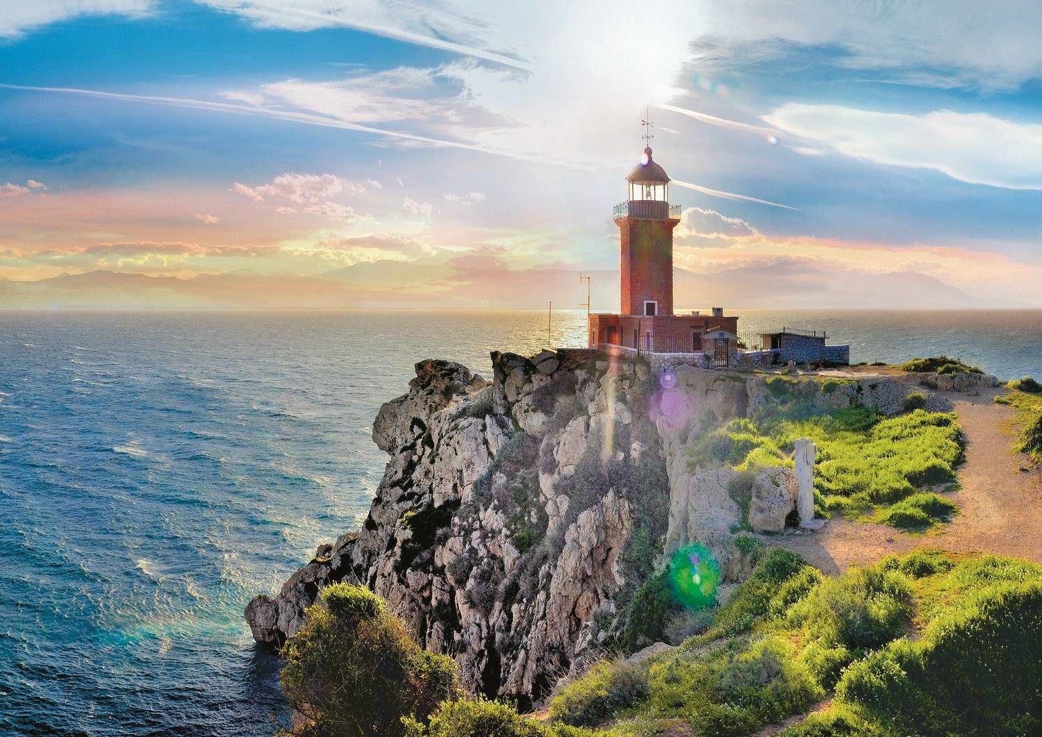 TREFL Puzzle Melagavi Leuchtturm, Griechenland 1000 Teile