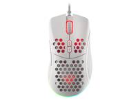 NATEC - Gaming Maus Krypton 555 RGB kabelgeb. weiß - Maus - 8.000 dpi