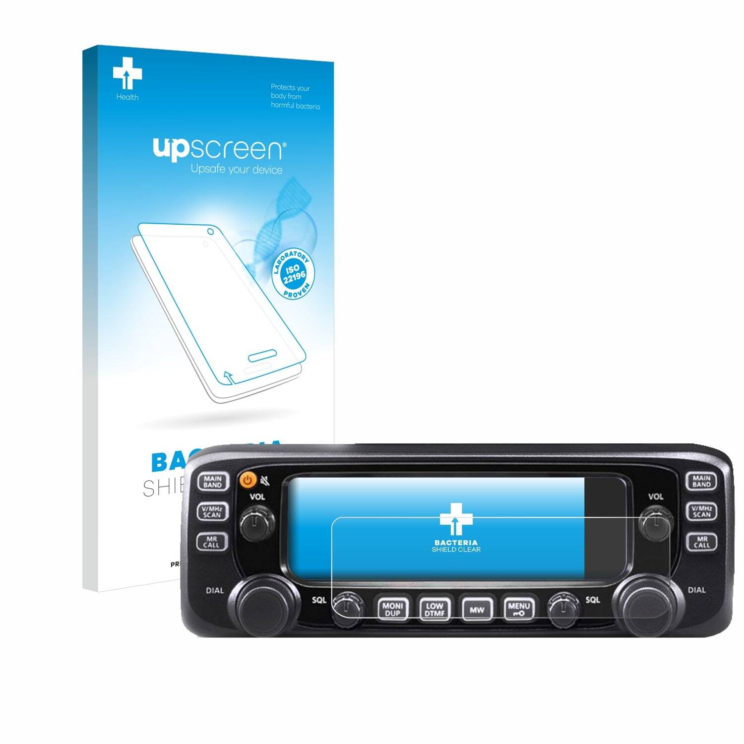 upscreen Bacteria Shield Schutzfolie für Icom IC-2730E -