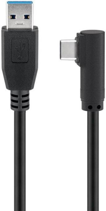 USB-C auf USB3.0 A Kabel, 3m Schwarz zum Synchronisieren und