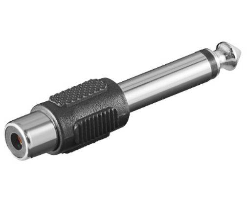 Adapter 6,3mm - RCA M-F Mono