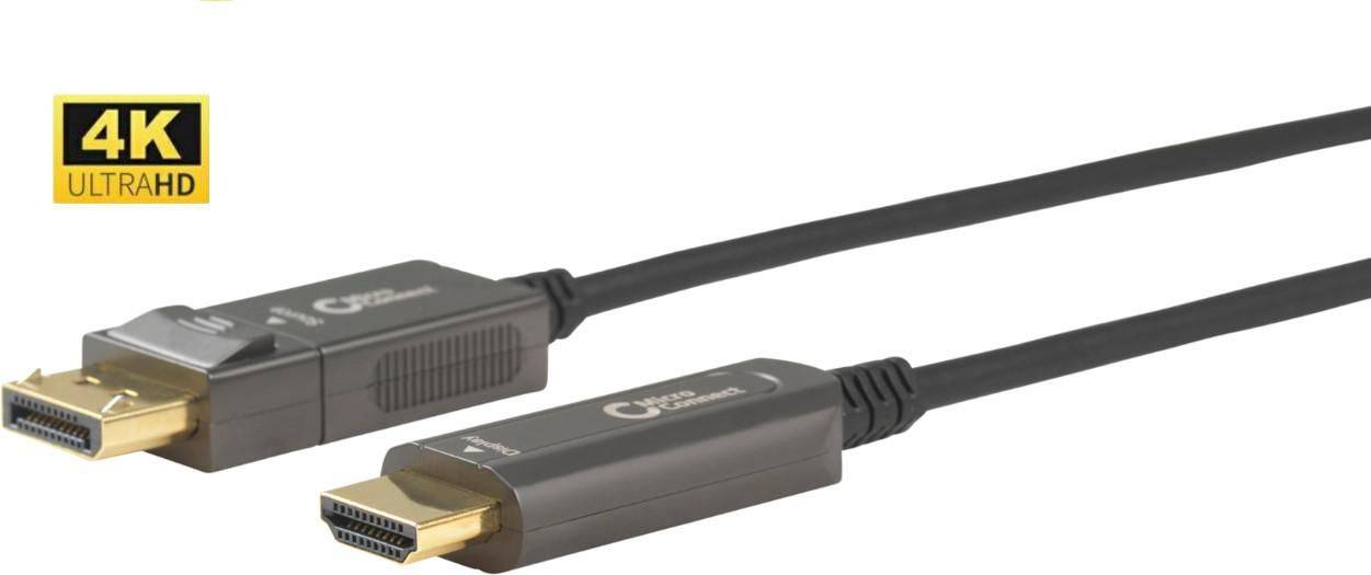 Premium Optic DP - HDMI Kabel 30m Kabel DP 1.4 - HDMI 2.0