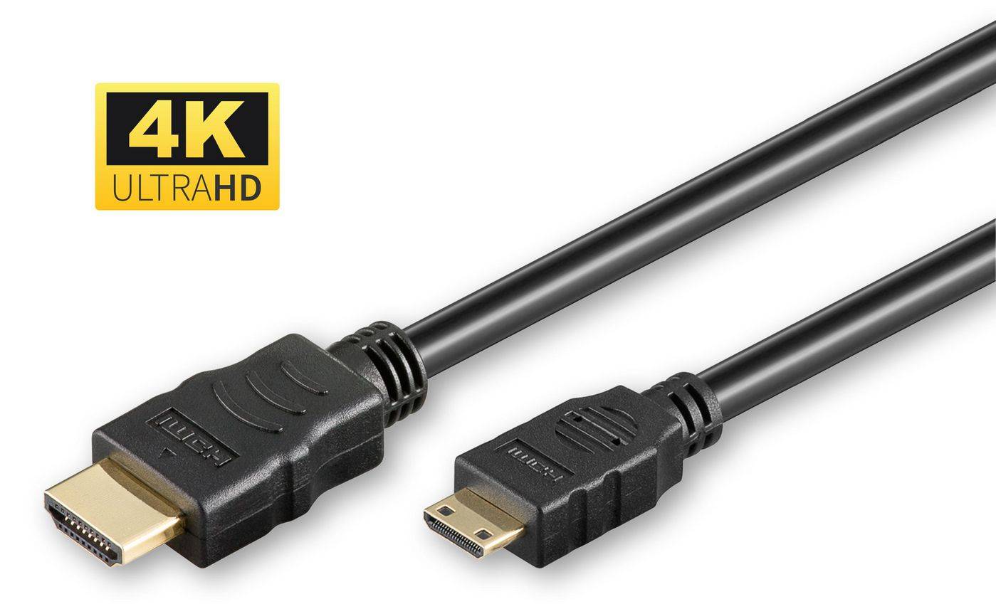 4K HDMI A-C Kabel, 2m Vergoldeter Stecker mit