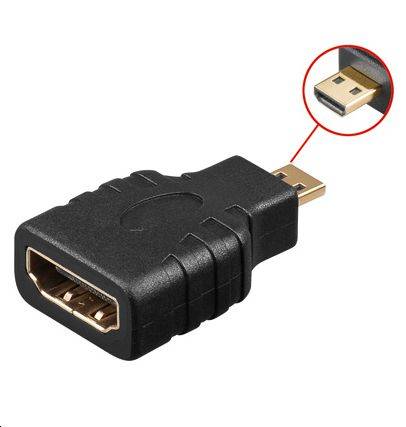 HDMI 19 - HDMI 19 D F-M Micro HDMI Buchse - HDMI Stecker Micro