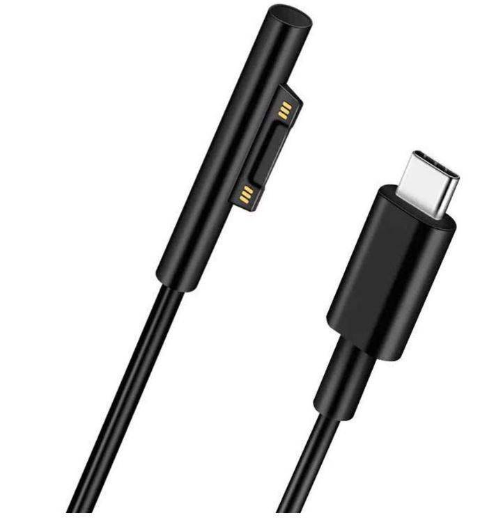 USB Typ C zu MicroSoft Surface Connector Kabel - 1.5M - Schwarz