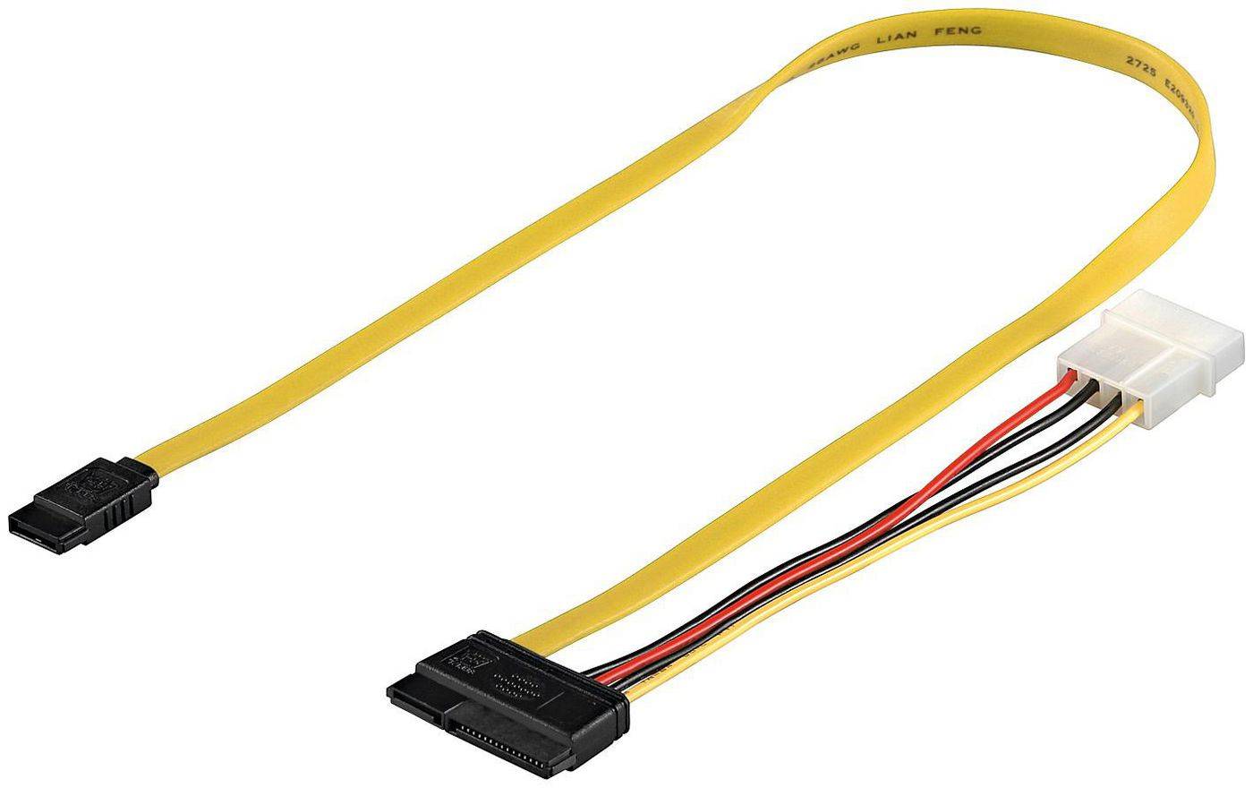 SATA 2-in-1 Datensignal + Stromadapter