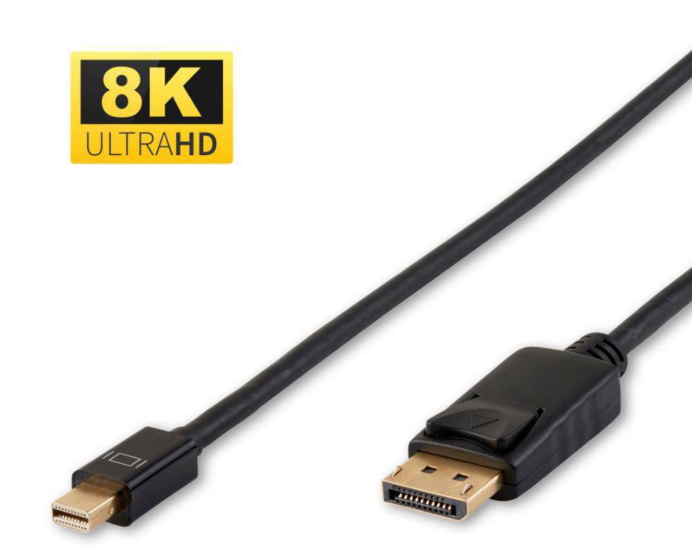 8K Mini Displayport auf Displayport Kabel 1m
