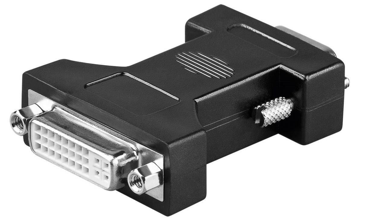 Analoger DVI/VGA-Adapter Adapter DVI-I 24+5 - HD15 F-M