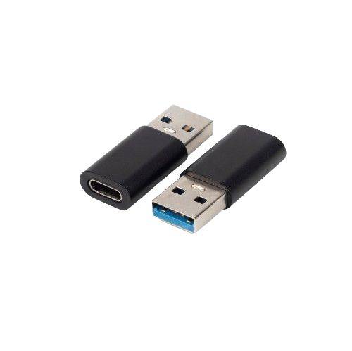 USB3.0 A - USB-C M-F, Schwarzer Adapter