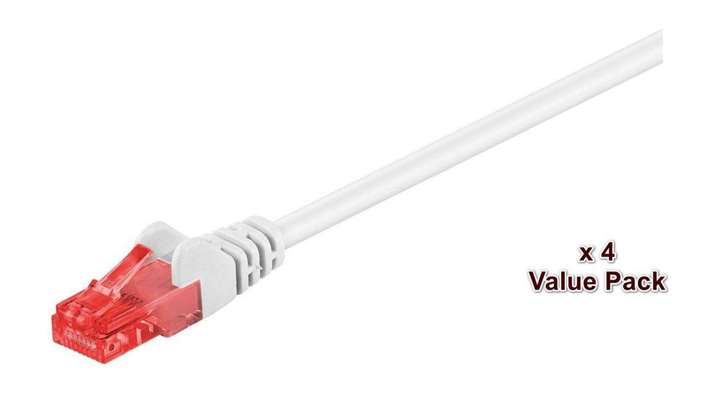 U/UTP CAT6 20M Weiß 4 PACK 1 Stk. = 4 Stk. in einem Beutel
